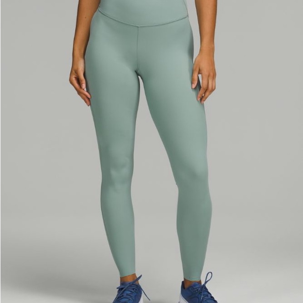 Lululemon Athletica Green Leggings High-Waisted Compression